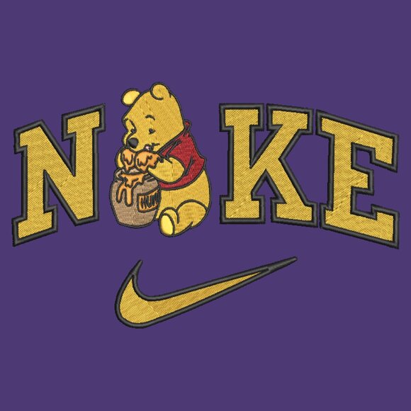 Nike Winnie The Pooh Embroidered Adult Unisex Crewneck Sweatshirt Honey Pot - Picture 14 of 16